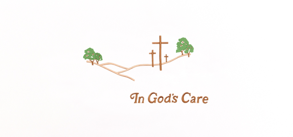 In Gods Care Copper White Faux (Green Trees)